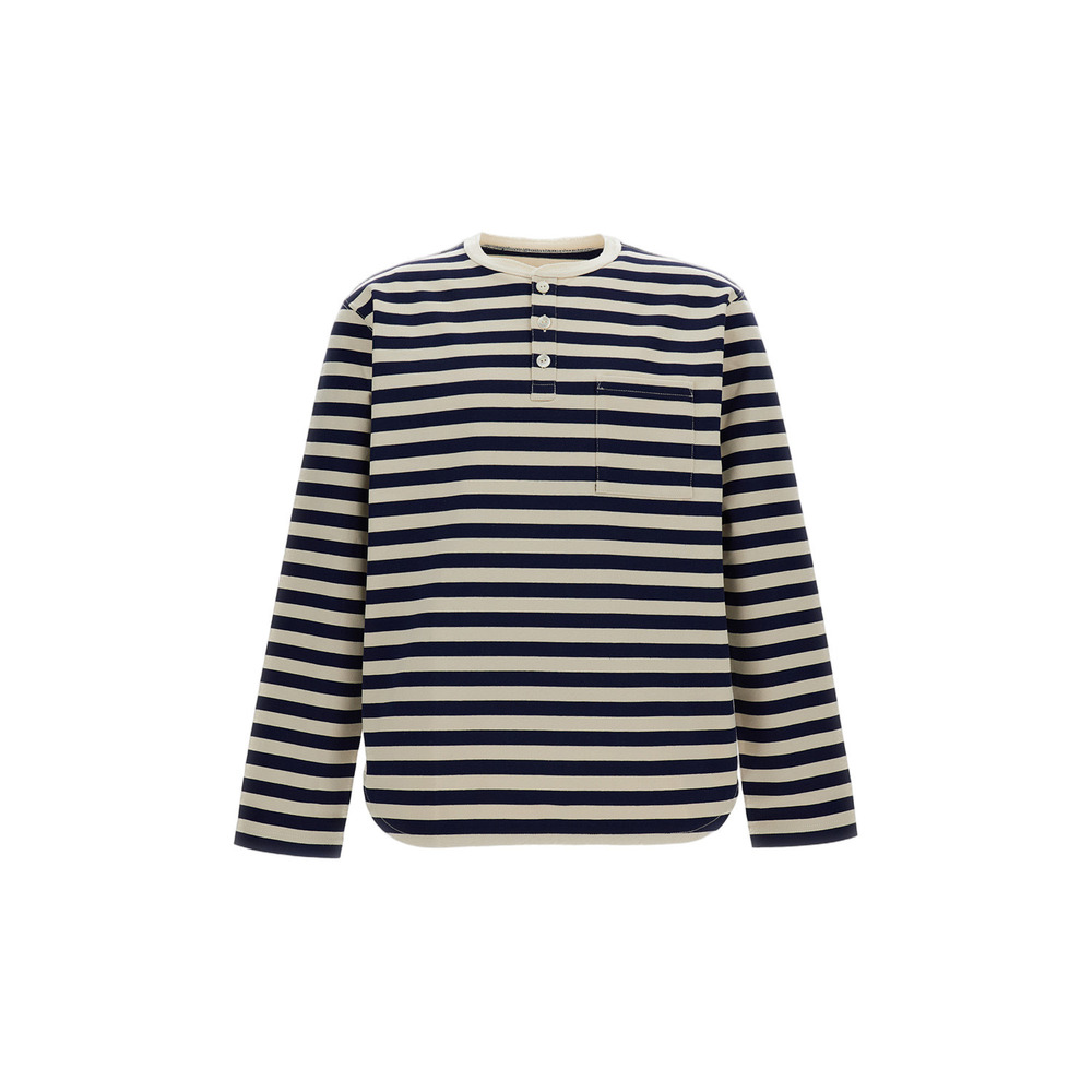 JUNYA WATANABE White Striped Long Sleeve T-Shirt